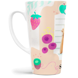 Fotohrnček latte veľký - originálny darček - Ovocie